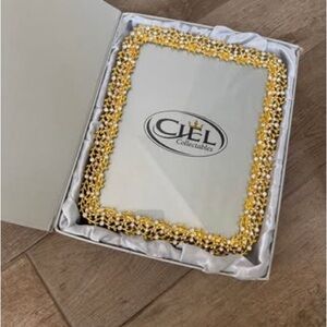 Ciel Collectables 8 x 10 Gold Jeweled Picture Frame(s) – Brand New